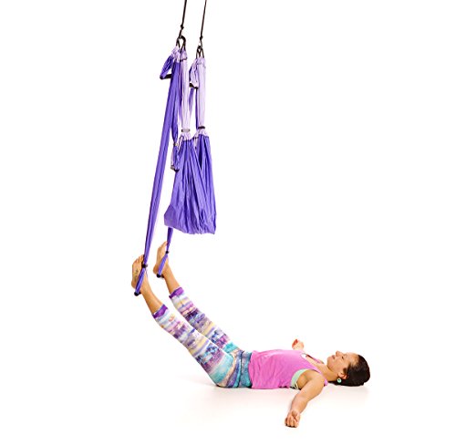 Snapklik.com : SKYPHAROS 5.5 Yards Aerial Silks Yoga Swing Set - Aerial Yoga  Hammock Kit Anti-Gravity Flying For Fitness